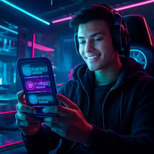 10x mobile menu on Android screen
